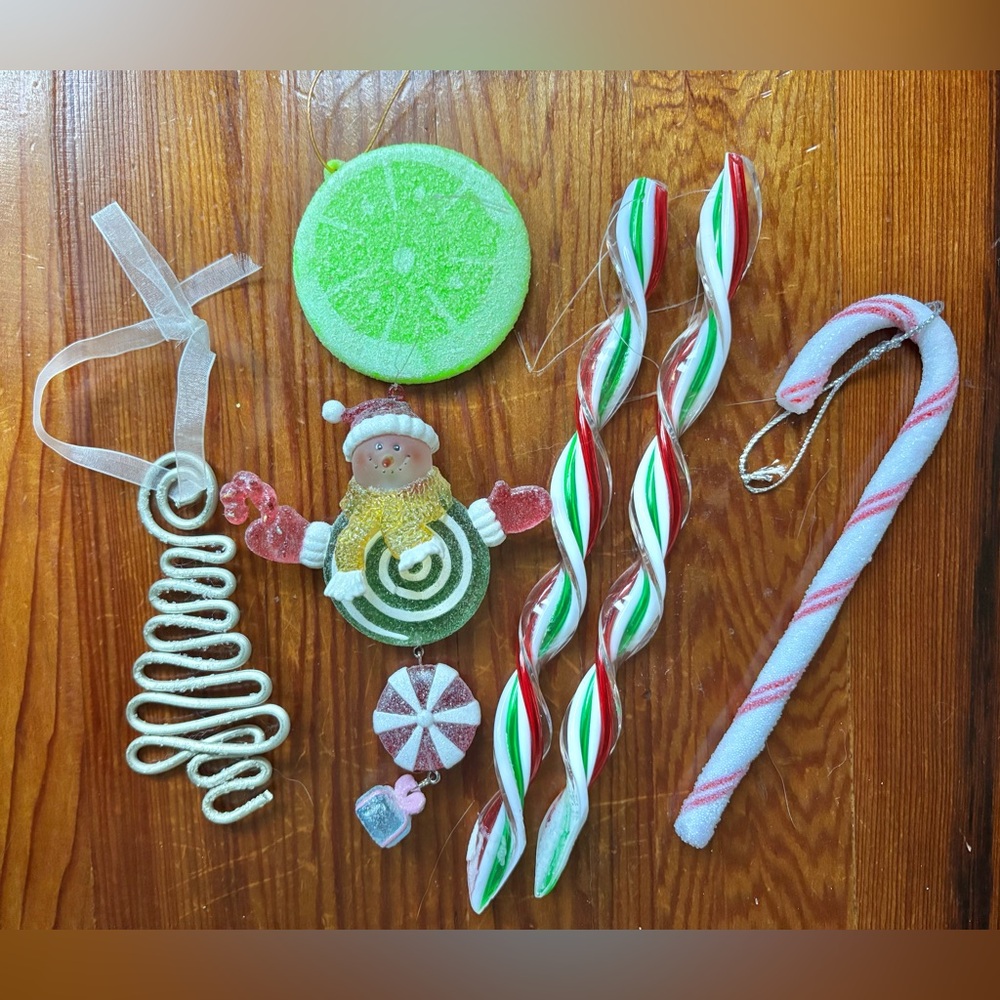 2/$10 Candy Themed Christmas Ornaments